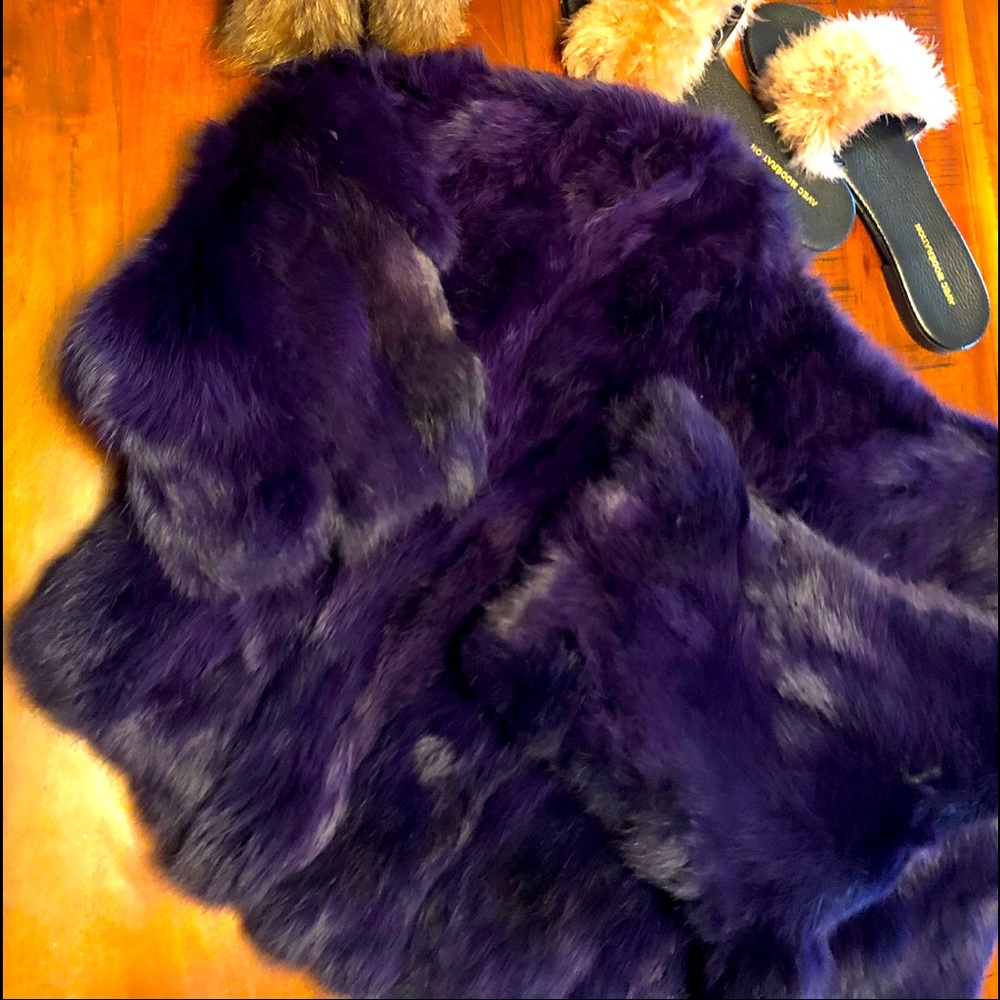 Rabbit fur vest!